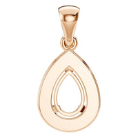 PE-8165 Rose Gold Pendant UNSET - BACK