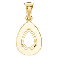PE-8165 Yellow Gold Pendant UNSET - BACK