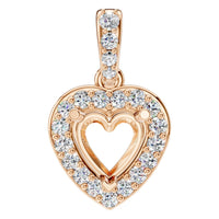 PE-8248 Rose Gold Pendant SEMISET - Main View