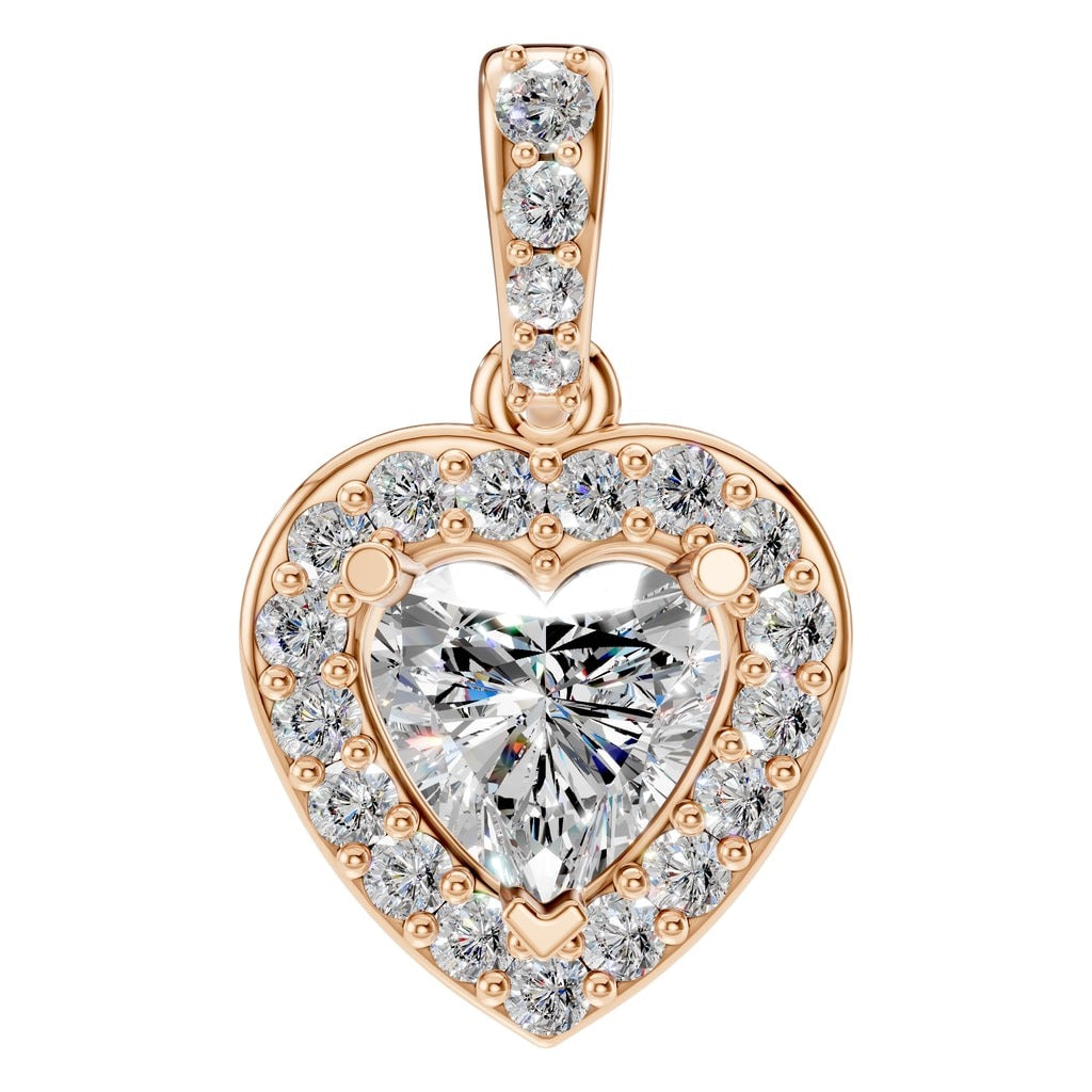 PE-8248 Rose Gold Pendant SET - Main View