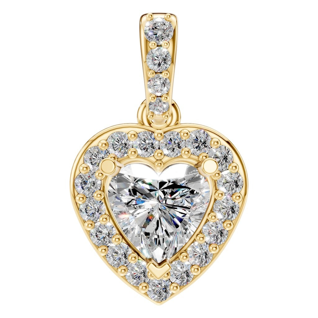 PE-8248 Yellow Gold Pendant SET - Main View