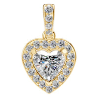 PE-8248 Yellow Gold Pendant SET - Main View