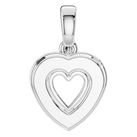 PE-8248 White Gold Pendant UNSET - Back View
