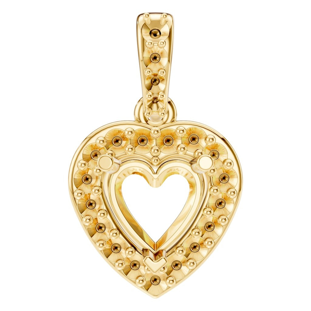 PE-8248 Yellow Gold Pendant UNSET - Main View