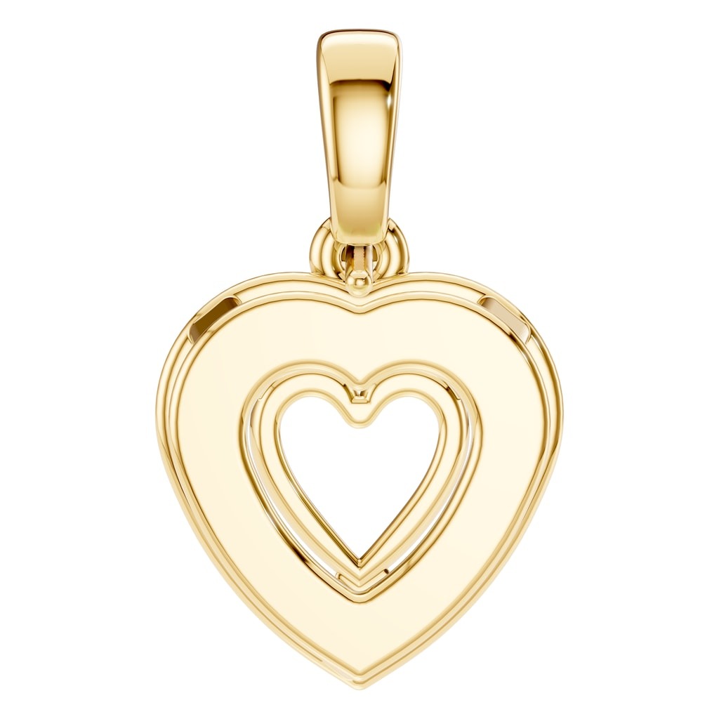 PE-8248 Yellow Gold Pendant UNSET - Back View