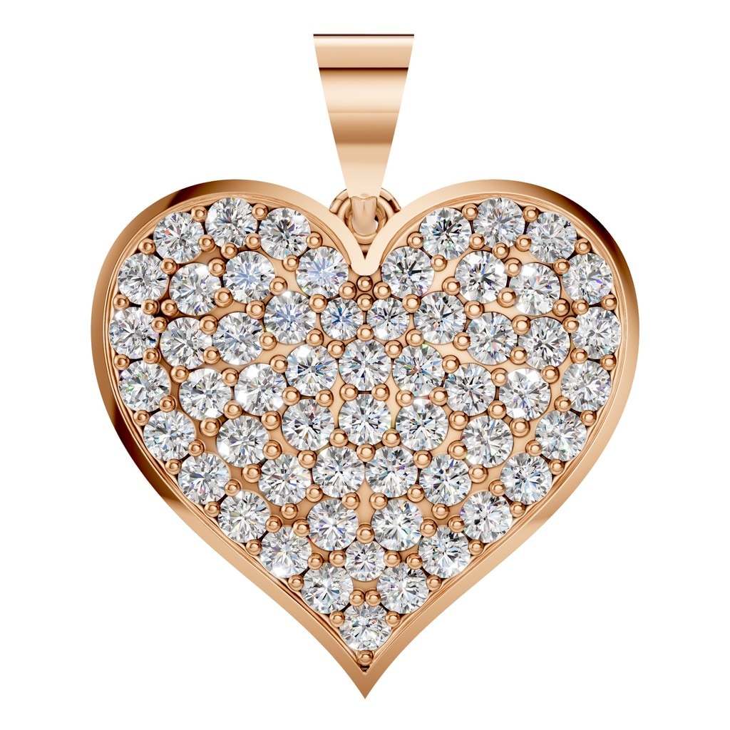 PE-8265 Rose Gold Pendant SET - Main View