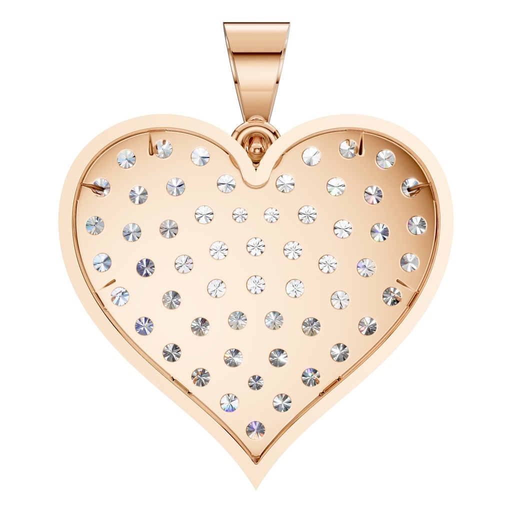 PE-8265 Rose Gold Pendant SET - BACK