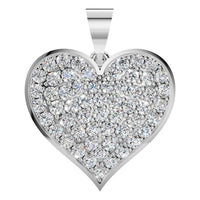 PE-8265 White Gold Pendant SET - Main View