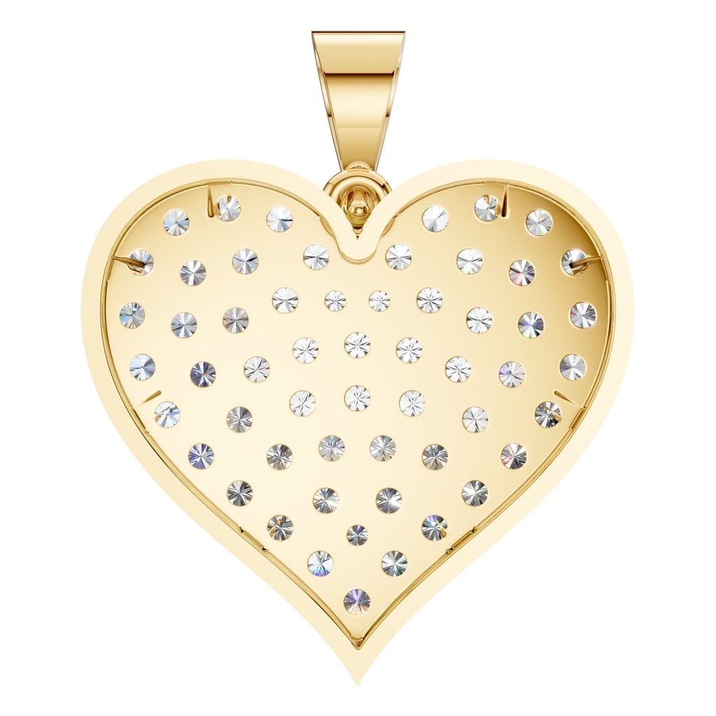 PE-8265 Yellow Gold Pendant SET - BACK