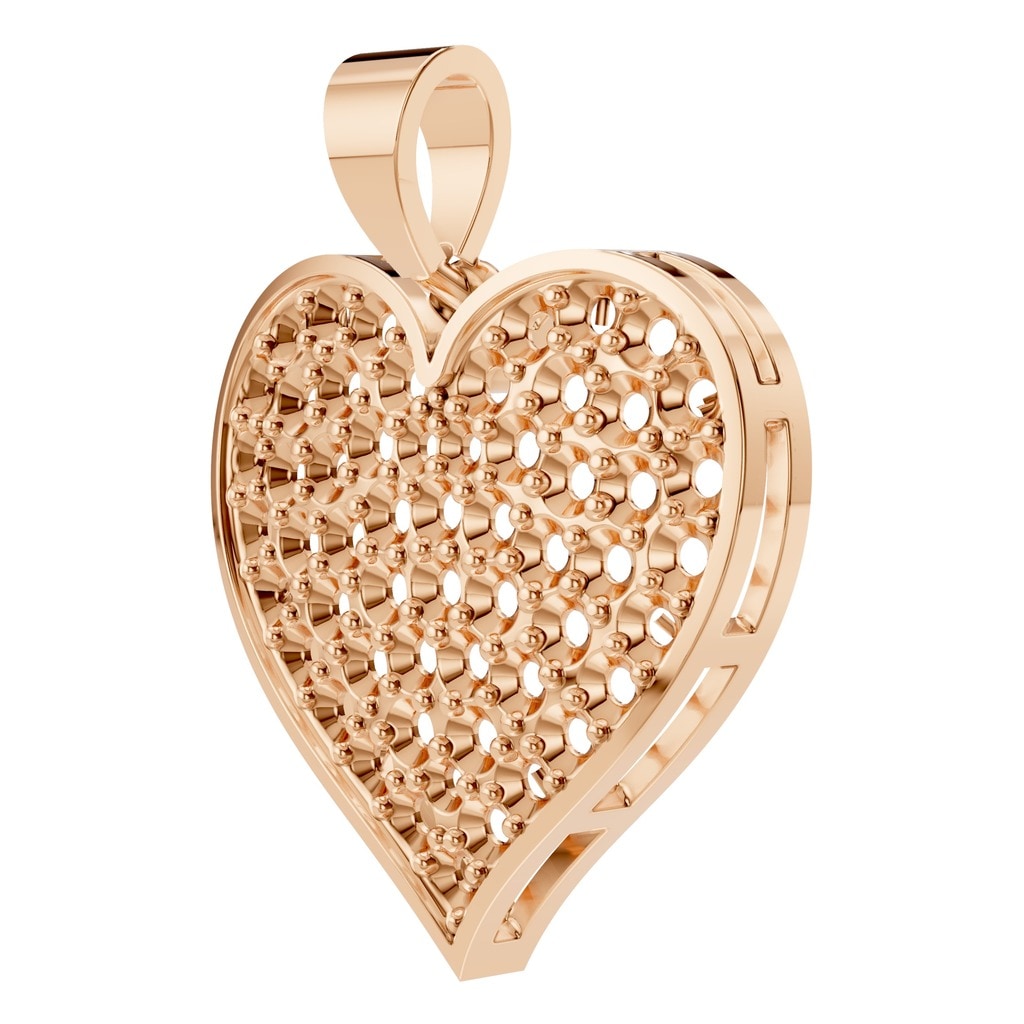 PE-8265 Rose Gold Pendant UNSET - ANGLE
