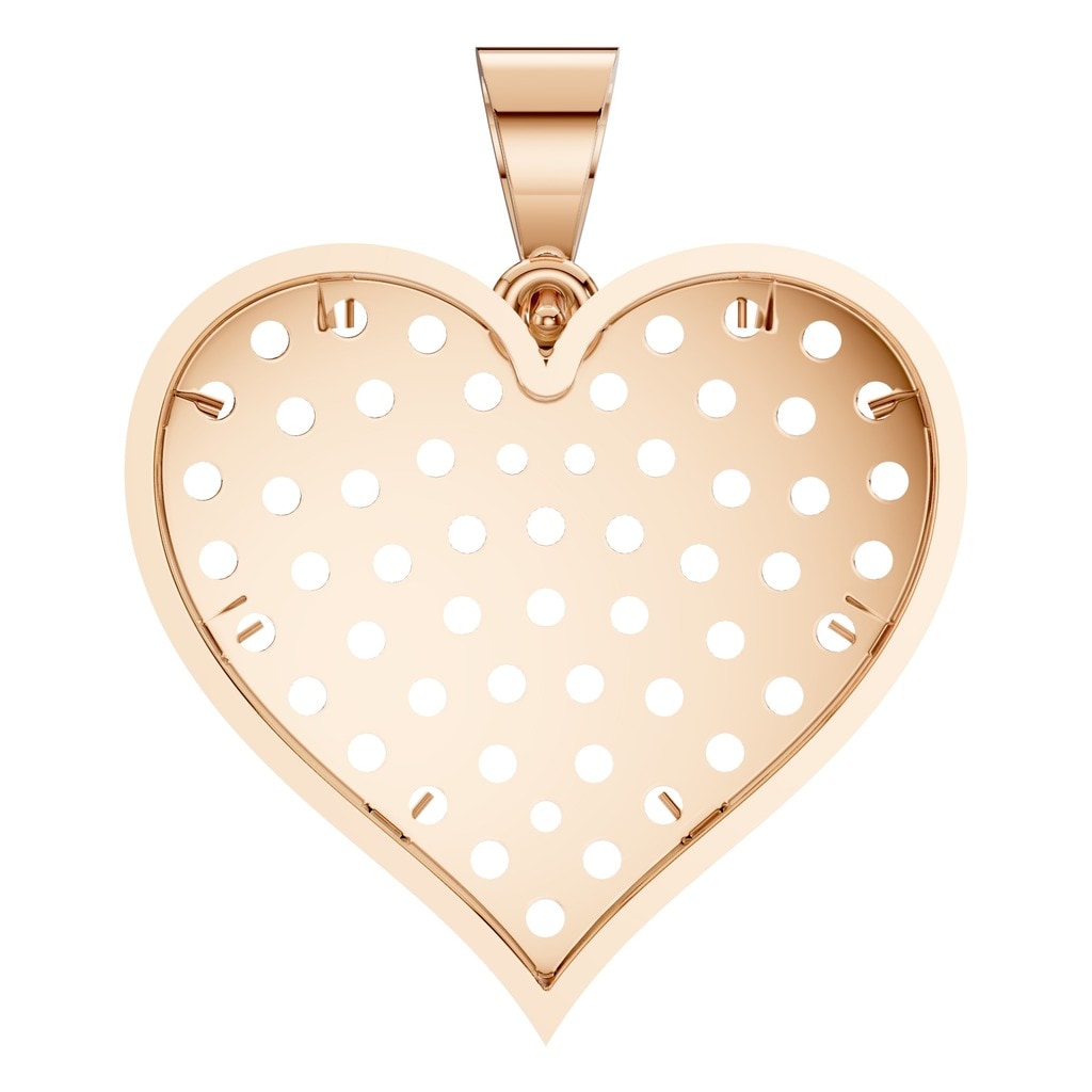 PE-8265 Rose Gold Pendant UNSET - BACK