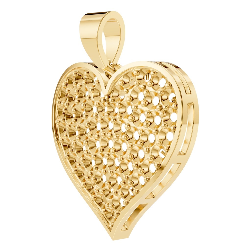 PE-8265 Yellow Gold Pendant UNSET - ANGLE