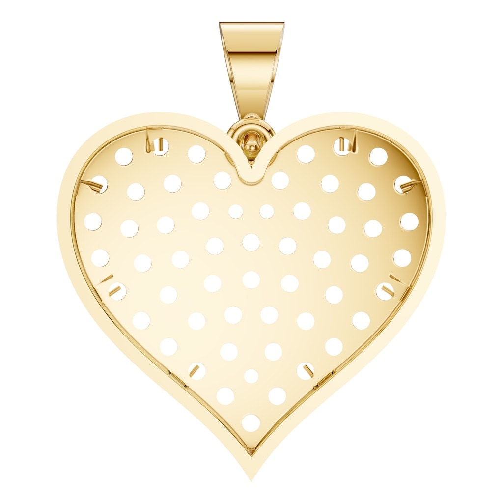 PE-8265 Yellow Gold Pendant UNSET - BACK