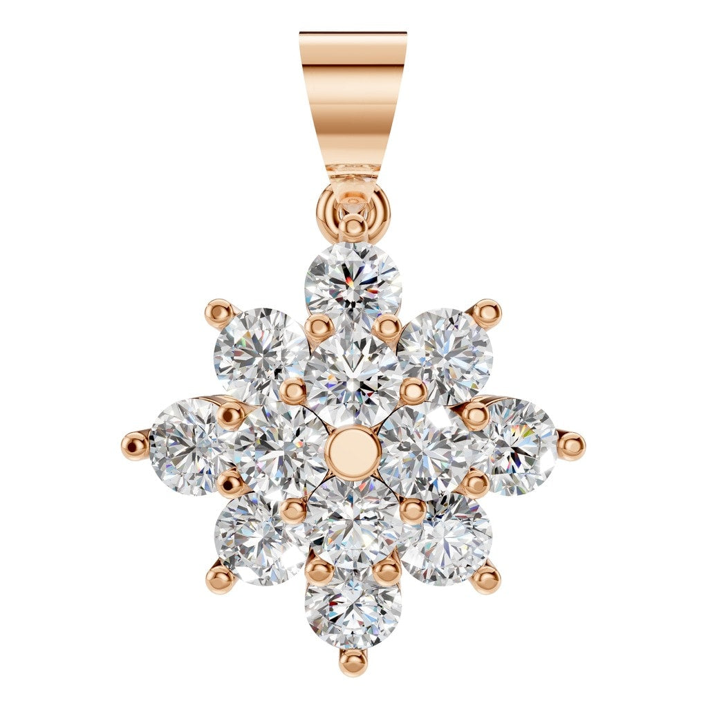 PE-8445 Rose Gold Pendant SET - Main View