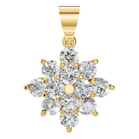 PE-8445 Yellow Gold Pendant SET - Main View