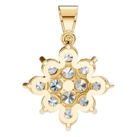 PE-8445 Yellow Gold Pendant SET - BACK