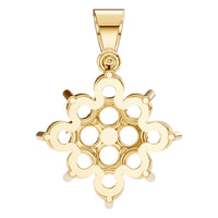 PE-8445 Yellow Gold Pendant UNSET - BACK