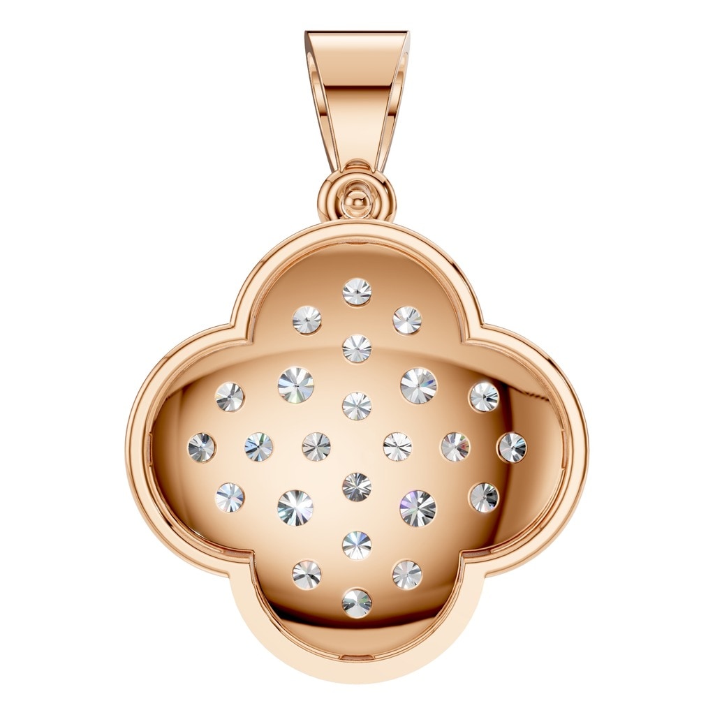 PE-8548 Rose Gold Pendant SET - BACK