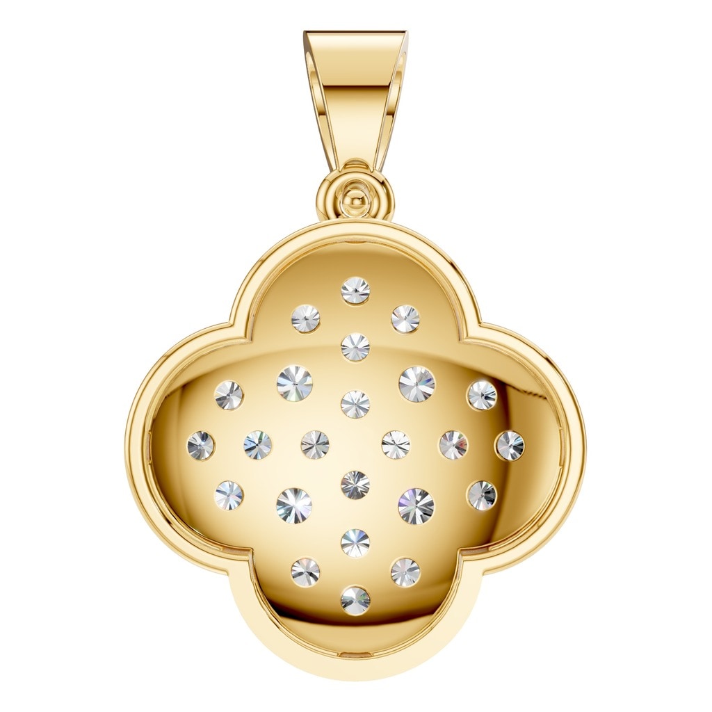 PE-8548 Yellow Gold Pendant SET - BACK