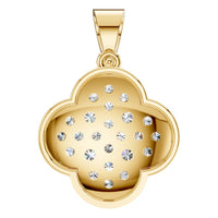 PE-8548 Yellow Gold Pendant SET - BACK