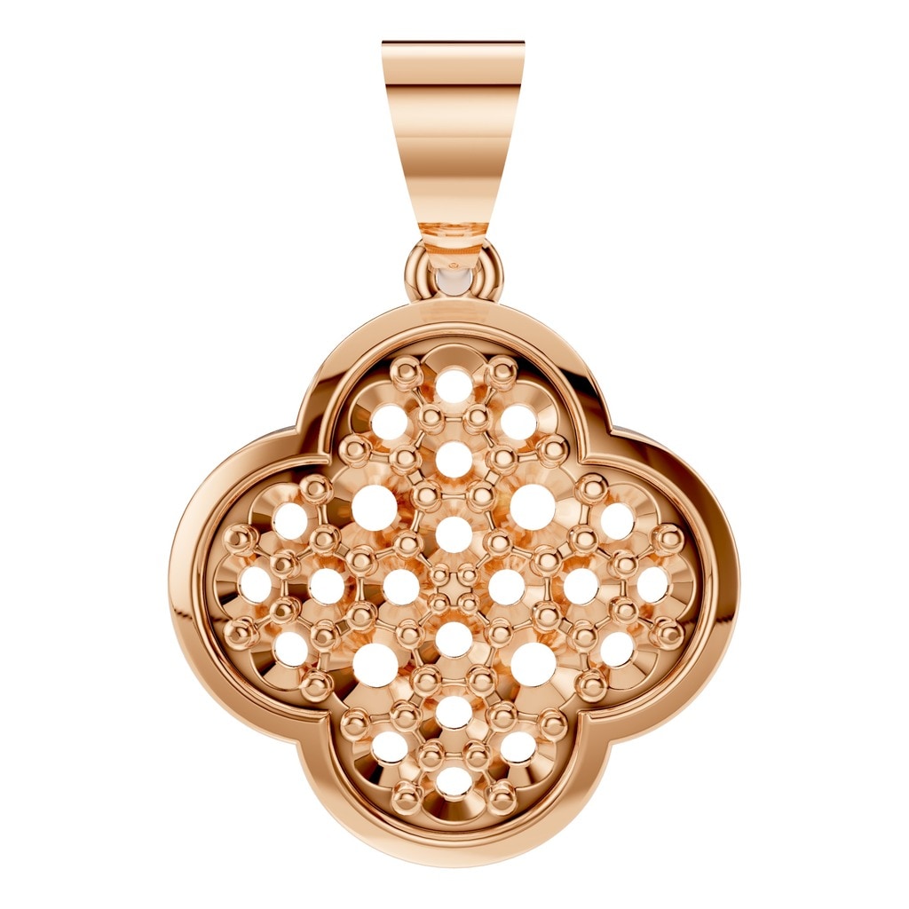 PE-8548 Rose Gold Pendant UNSET - Main View