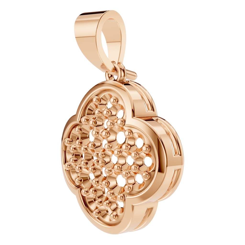 PE-8548 Rose Gold Pendant UNSET - ANGLE
