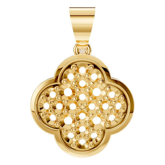 PE-8548 Yellow Gold Pendant UNSET - Main View