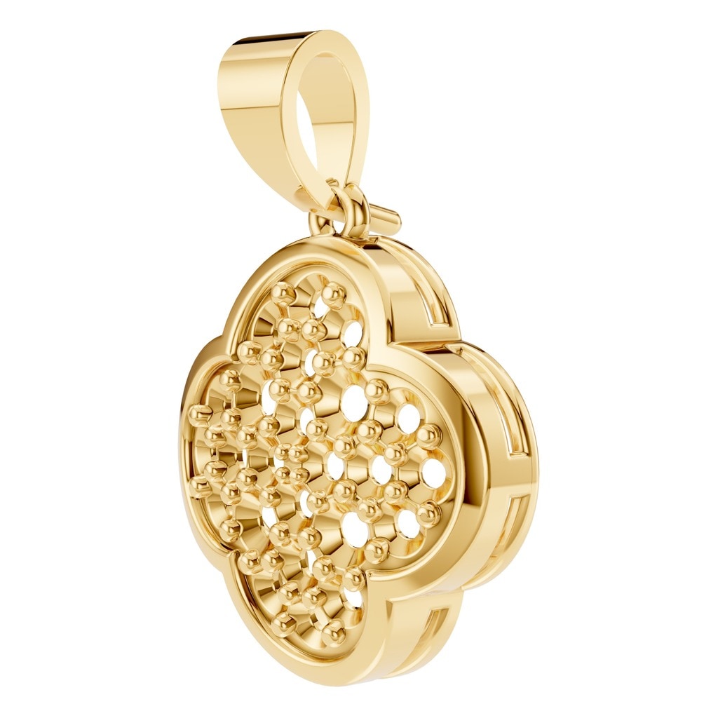 PE-8548 Yellow Gold Pendant UNSET - ANGLE