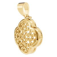 PE-8548 Yellow Gold Pendant UNSET - ANGLE
