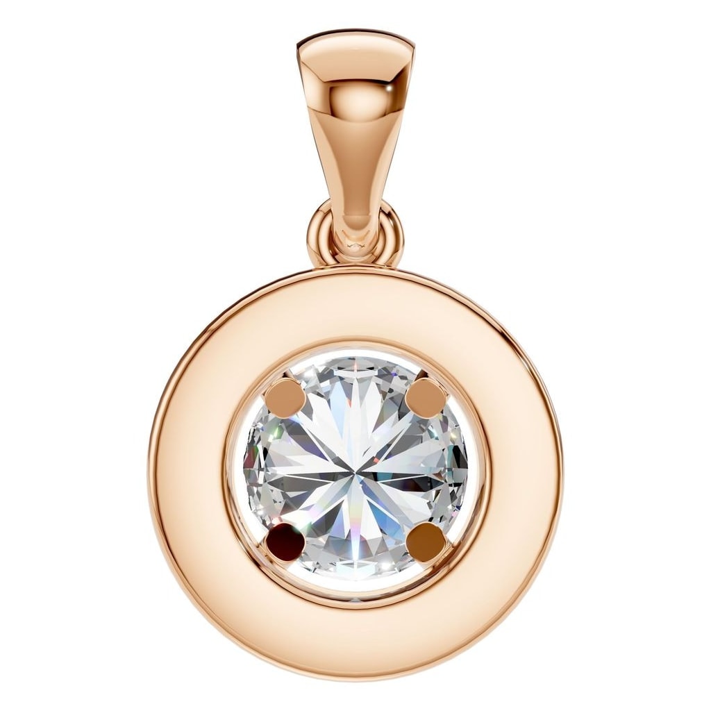 PE-8623 Rose Gold Pendant SET - BACK