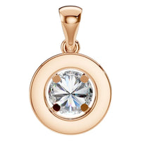 PE-8623 Rose Gold Pendant SET - BACK