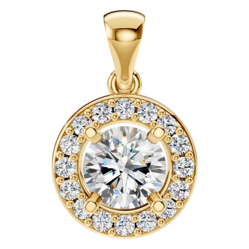 PE-8623 Yellow Gold Pendant SET - Main View