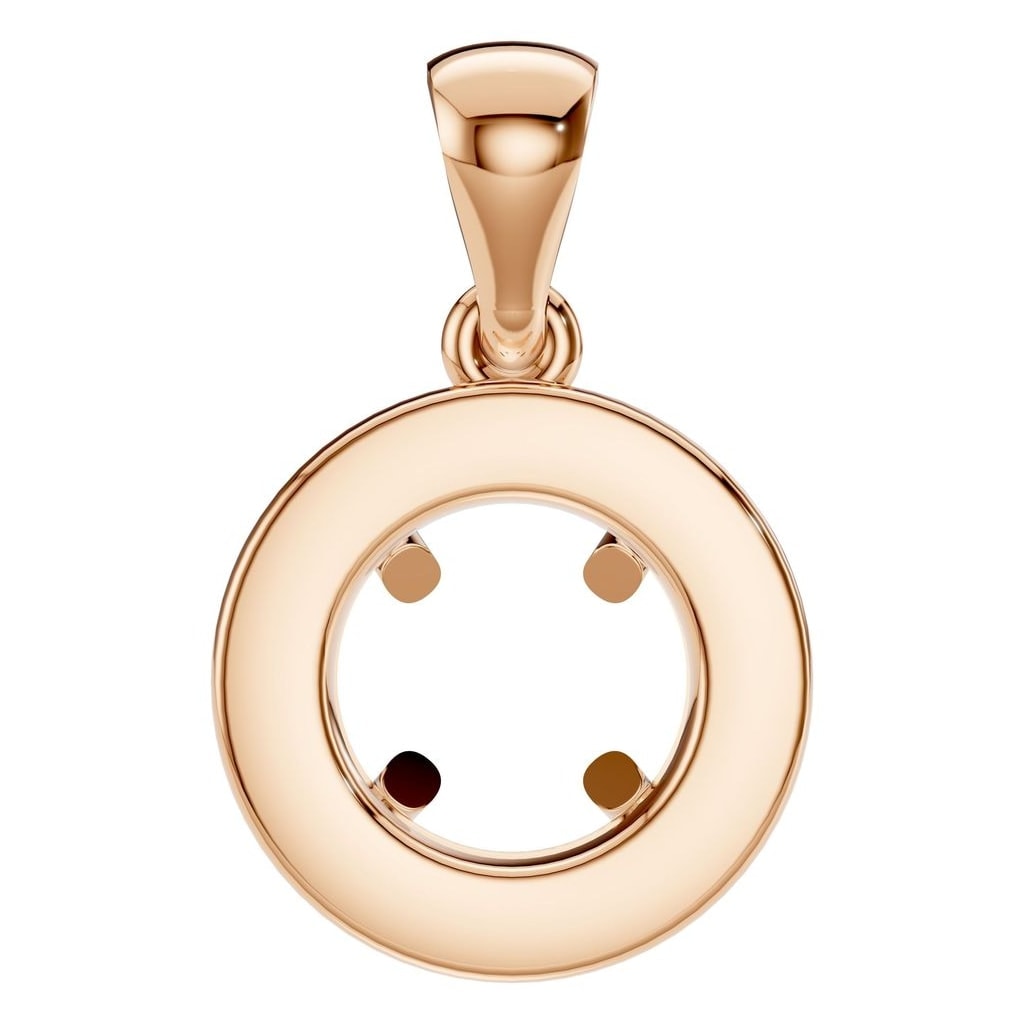 PE-8623 Rose Gold Pendant UNSET - BACK