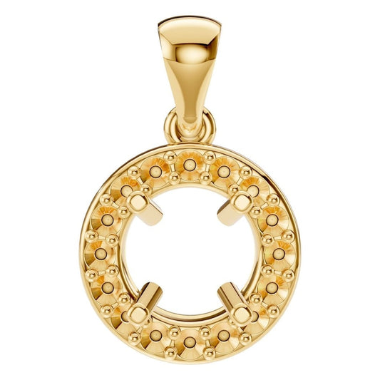 PE-8623 Yellow Gold Pendant UNSET - Main View