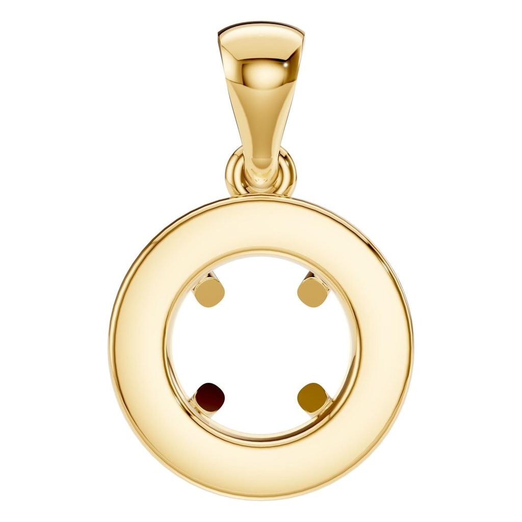 PE-8623 Yellow Gold Pendant UNSET - BACK