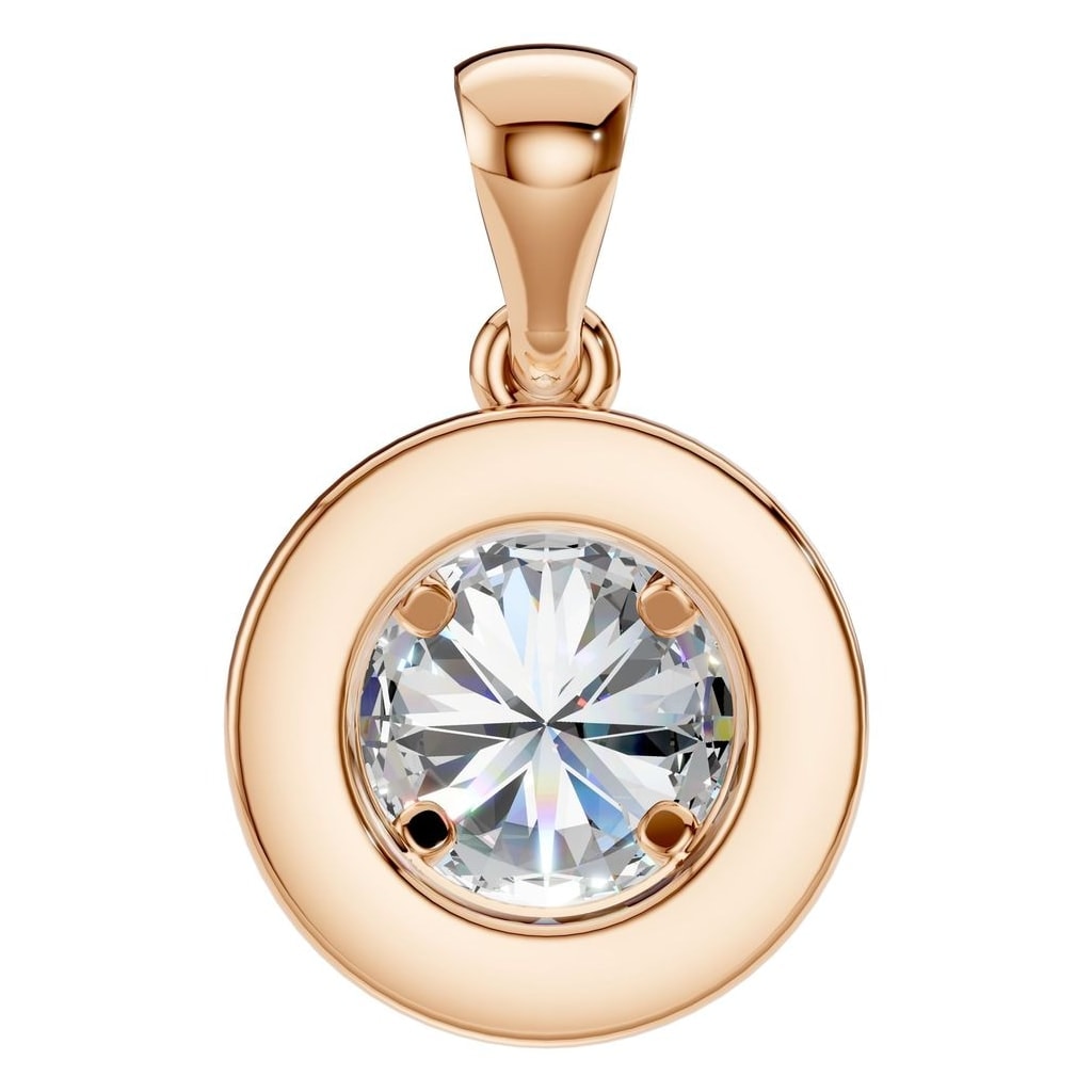 PE-8623 Rose Gold Pendant SET - BACK