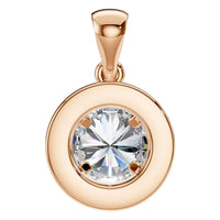 PE-8623 Rose Gold Pendant SET - BACK