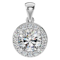PE-8623 White Gold Pendant SET - Main View