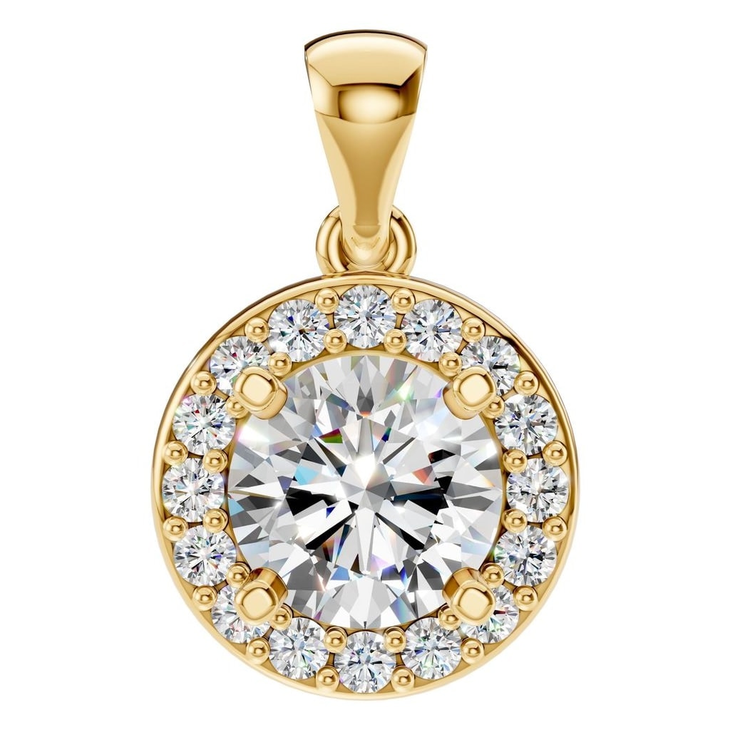 PE-8623 Yellow Gold Pendant SET - Main View