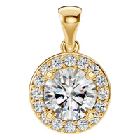 PE-8623 Yellow Gold Pendant SET - Main View