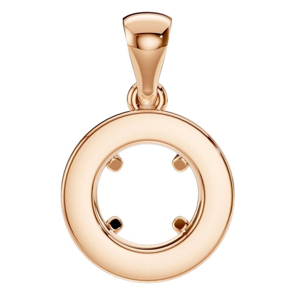 PE-8623 Rose Gold Pendant UNSET - BACK