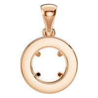 PE-8623 Rose Gold Pendant UNSET - BACK