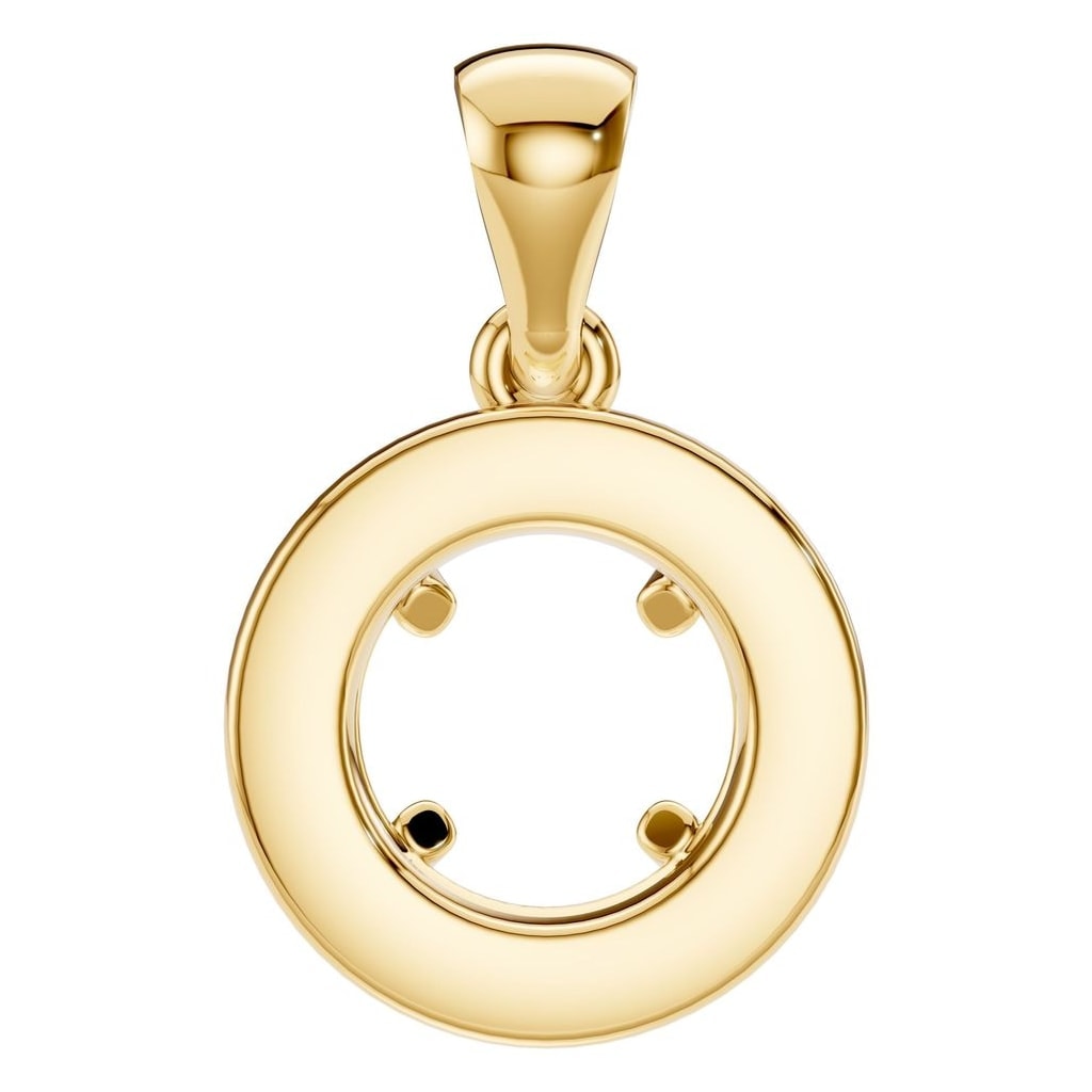 PE-8623 Yellow Gold Pendant UNSET - BACK