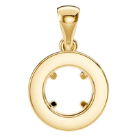 PE-8623 Yellow Gold Pendant UNSET - BACK