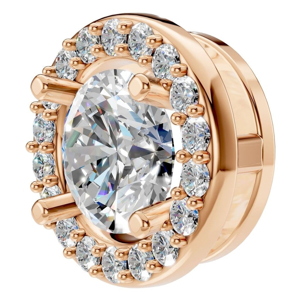 PE-8623 Rose Gold Pendant SET - ANGLE