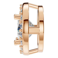 PE-8623 Rose Gold Pendant SET - Side View
