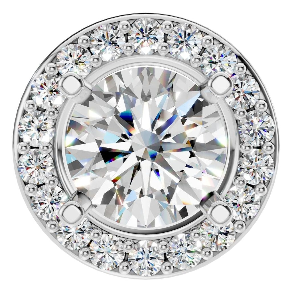 PE-8623 White Gold Pendant SET - Main View