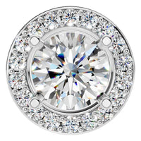 PE-8623 White Gold Pendant SET - Main View