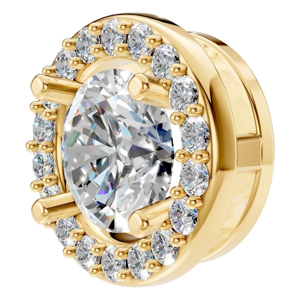 PE-8623 Yellow Gold Pendant SET - ANGLE