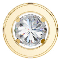 PE-8623 Yellow Gold Pendant SET - BACK